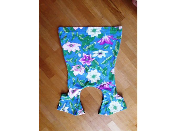 Autre Marque CANOVAS Kurzarm Top mit Blumenmuster Blau Mehrfarben - Ansicht 2