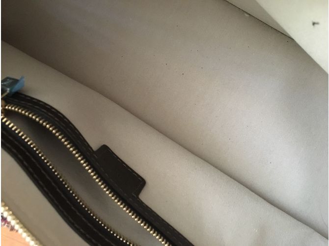 Borsa Louis Vuitton Crema in tela - vista 5
