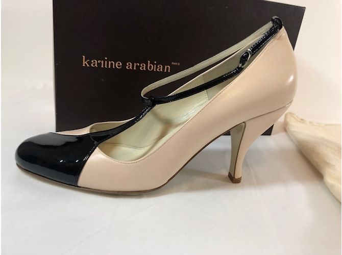 Décolleté Karine Arabian in vernice rosa - vista 7