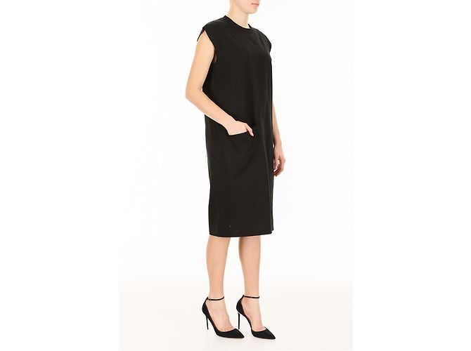 Céline Kleid aus Baumwolljersey Schwarz - Ansicht 2