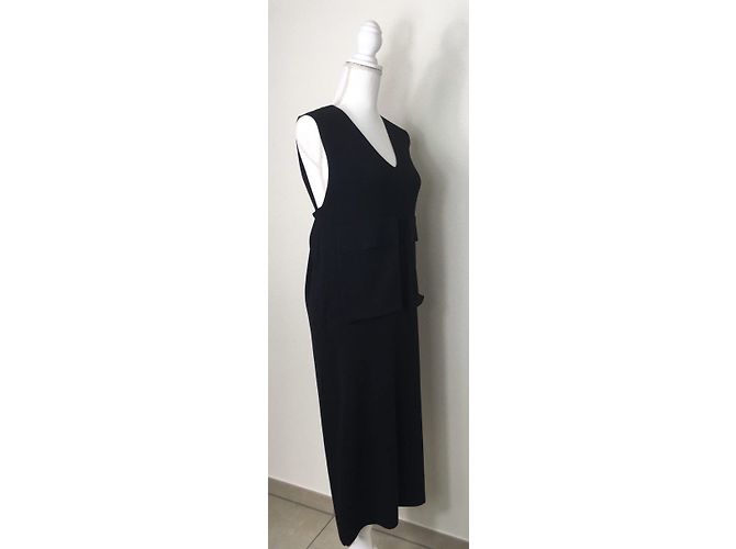 Vestido de jersey negro Céline de viscosa - vista 3
