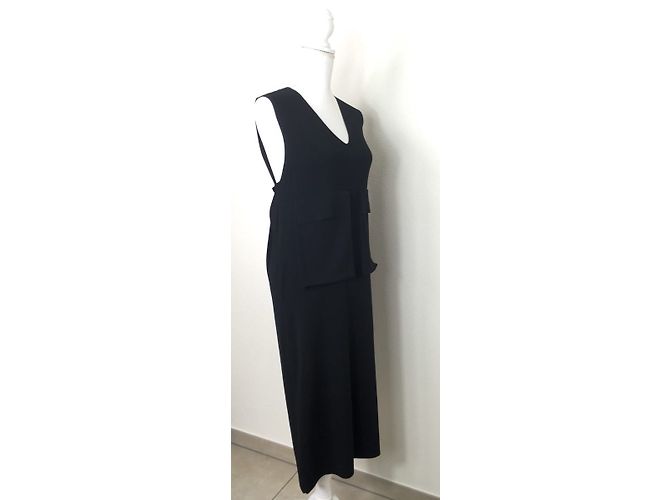 Vestido de jersey negro Céline de viscosa - vista 4