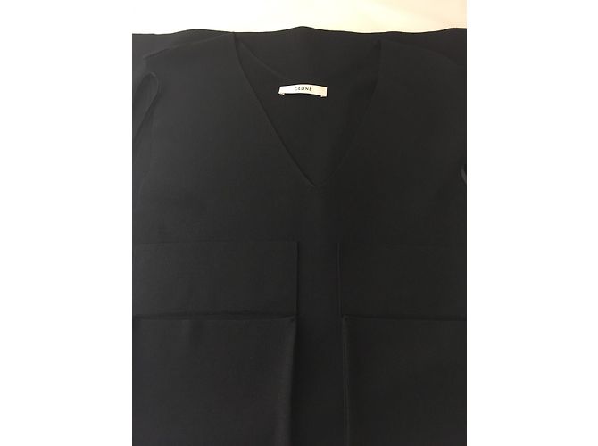 Vestido de jersey negro Céline de viscosa - vista 6