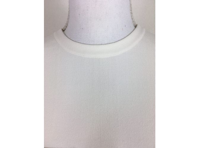 Camiseta Céline con bolsillo de parche blanca de algodón Blanco - vista 5