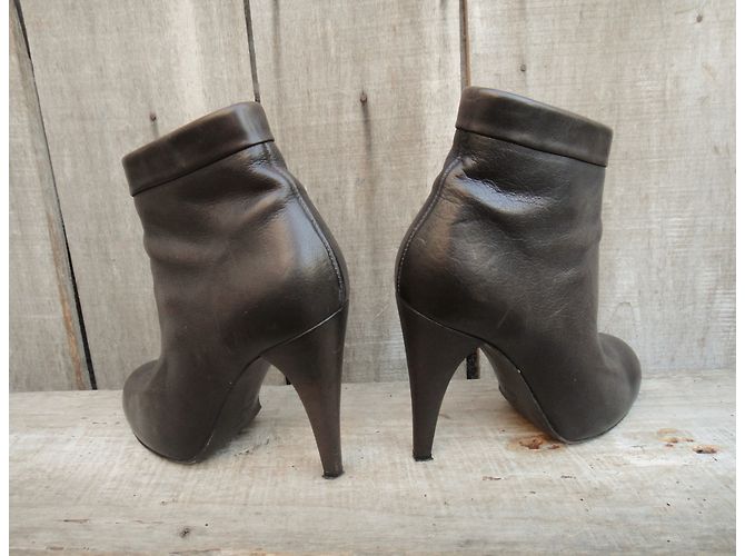 Botines Isabel Marant de piel marrón oscuro - vista 5