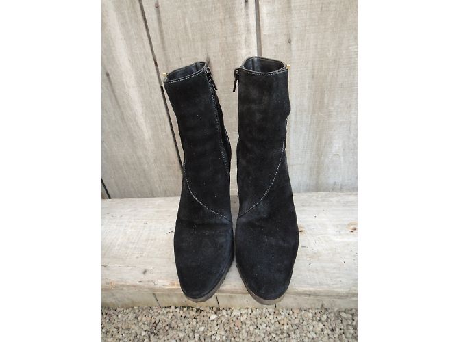 Chloé Ankle Boots Black Deerskin - view 5