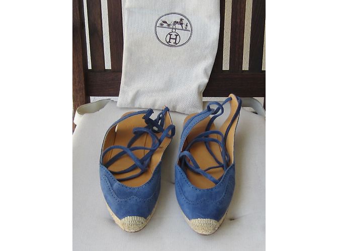 Hermès Espadrilles Blue - view 4