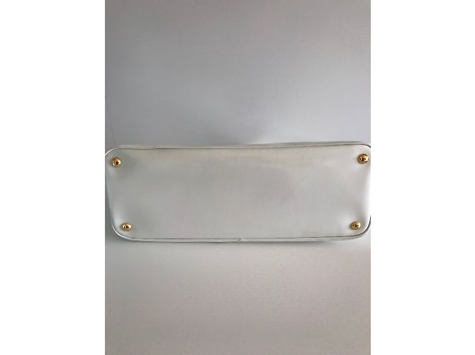 Borsa Prada Bauletto Bianca in Vernice Bianco - vista 4