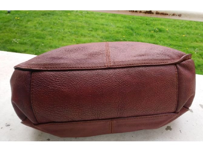 Borsa Burberry in pelle di vitello granulata marrone Marrone chiaro - vista 3