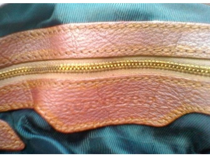 Borsa Burberry in pelle di vitello granulata marrone Marrone chiaro - vista 6