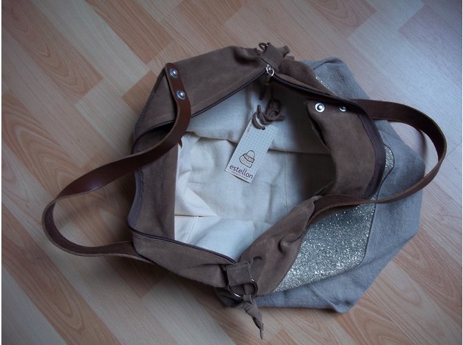 Estellon borsetta Beige - vista 3