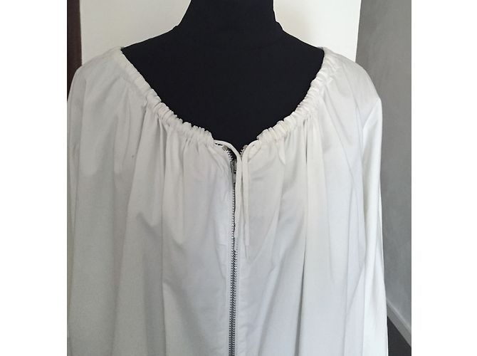 Giacca in gabardine di cotone bianca Helmut Lang Bianco - vista 3