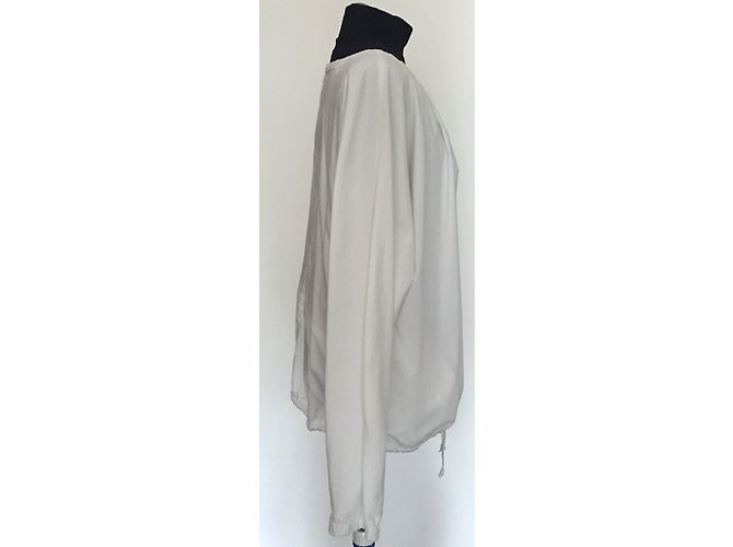 Giacca in gabardine di cotone bianca Helmut Lang Bianco - vista 4