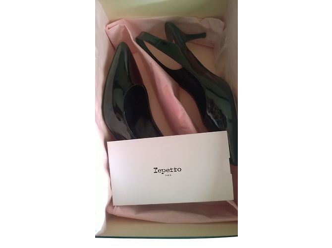 Décolleté Repetto ILDA in vernice nera Nero - vista 2