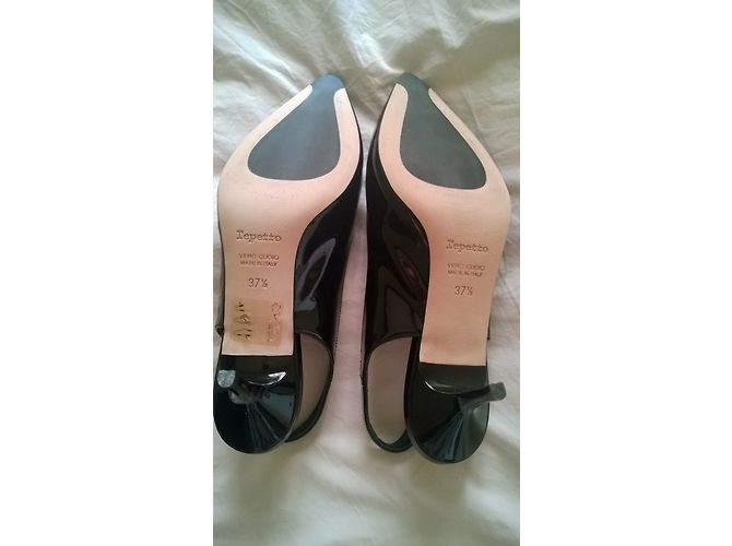 Décolleté Repetto ILDA in vernice nera Nero - vista 3