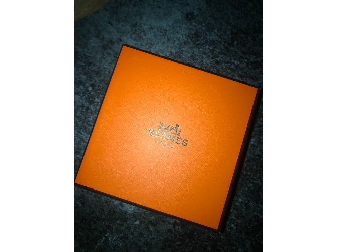 Hermès bracciale rotondo rivestito in hapi Blu - vista 4