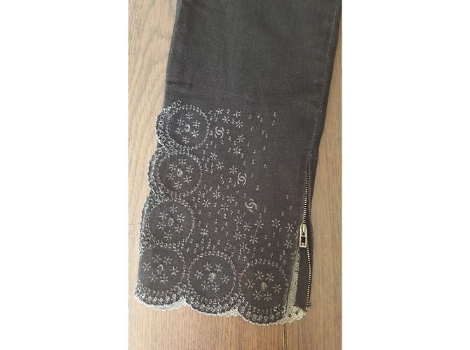 Chanel Jeans Preto - vista 2