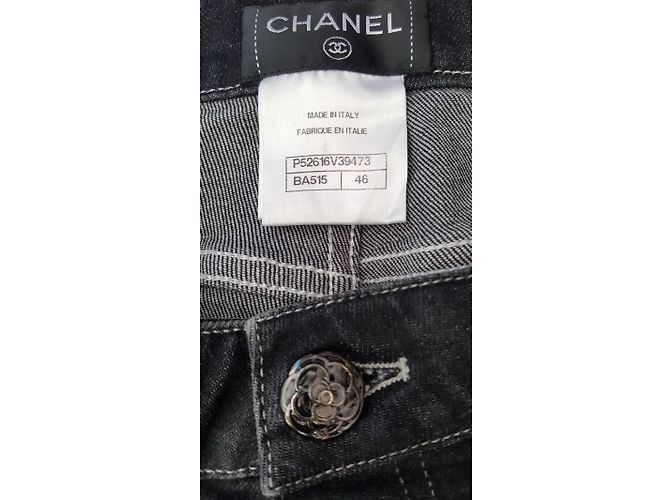 Chanel Jeans Preto - vista 3