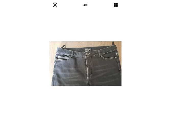 Chanel Jeans Preto - vista 4