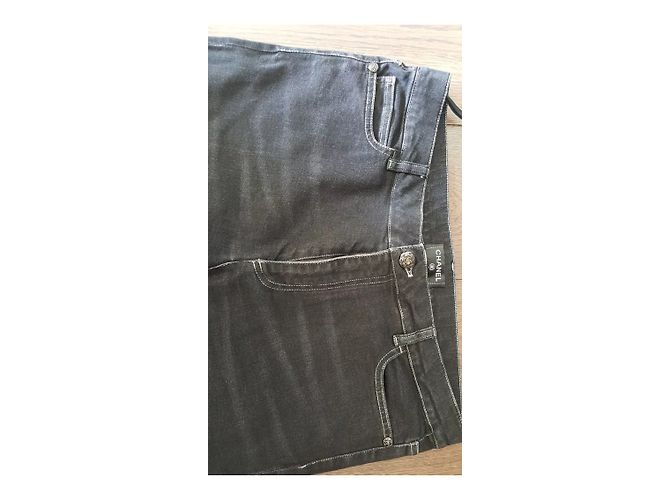 Chanel Jeans Preto - vista 5