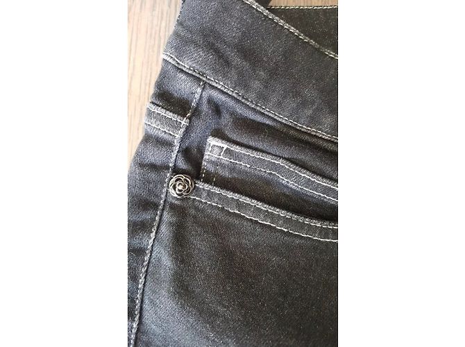 Chanel Jeans Preto - vista 8