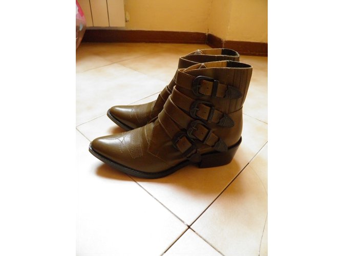 Toga Pulla Stiefeletten Khaki - Ansicht 4