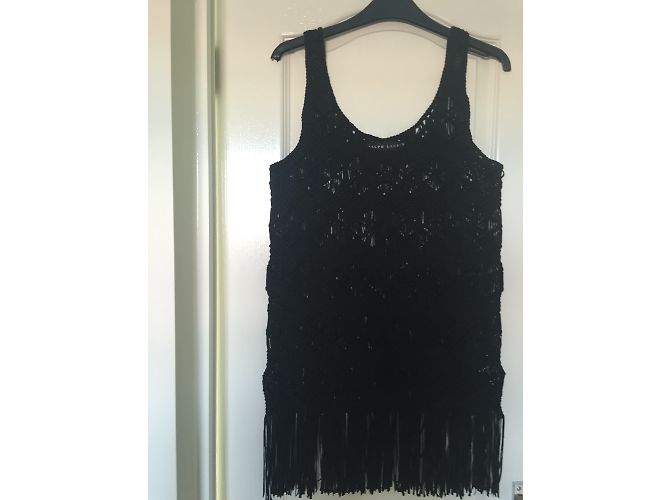 Top de seda Ralph Lauren Black Label Negro XS - vista 6