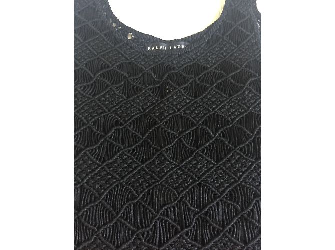 Top de seda Ralph Lauren Black Label Negro XS - vista 7
