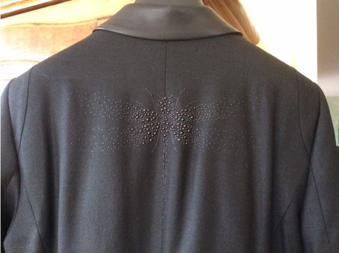 Giacca tailleur Ikks nera in viscosa e lana Nero - vista 4