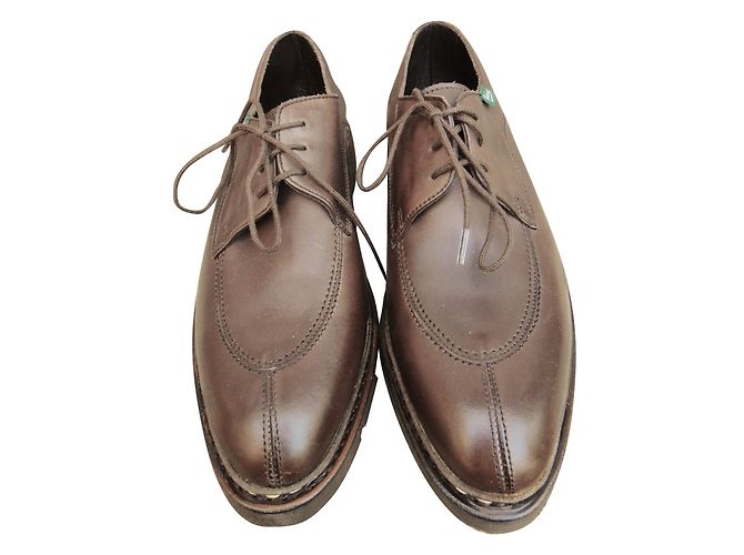Derbies Paraboot en cuir marron - vue 2