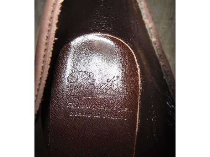 Derbies Paraboot en cuir marron - vue 3
