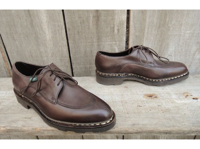 Derbies Paraboot en cuir marron - vue 5