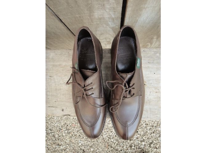 Derbies Paraboot en cuir marron - vue 7