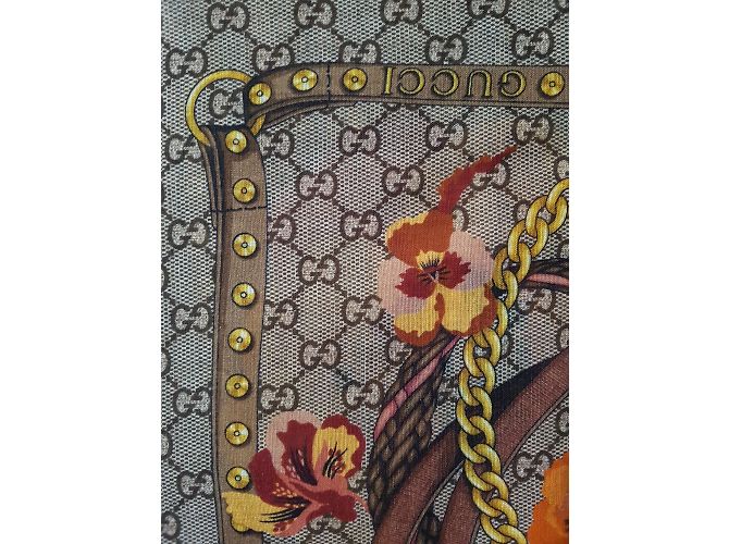 Gucci sciarpa floreale nuova - vista 4