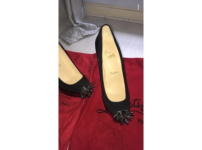 Décolleté Christian Louboutin Astéroïde Nere Nero - vista 2