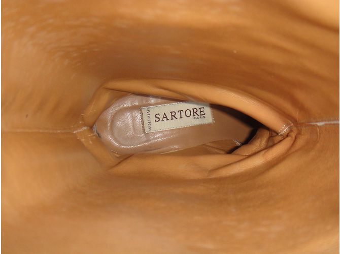 Botas de montar Sartore en piel marrón Castaño - vista 2