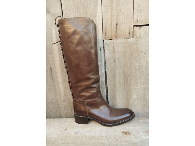 Botas de montar Sartore en piel marrón Castaño - vista 3