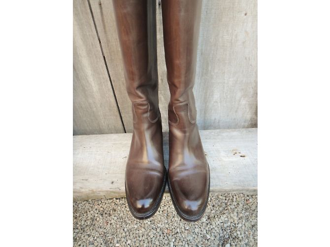 Botas de montar Sartore en piel marrón Castaño - vista 4