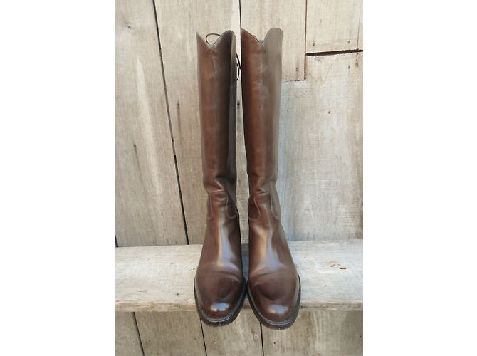 Botas de montar Sartore en piel marrón Castaño - vista 5