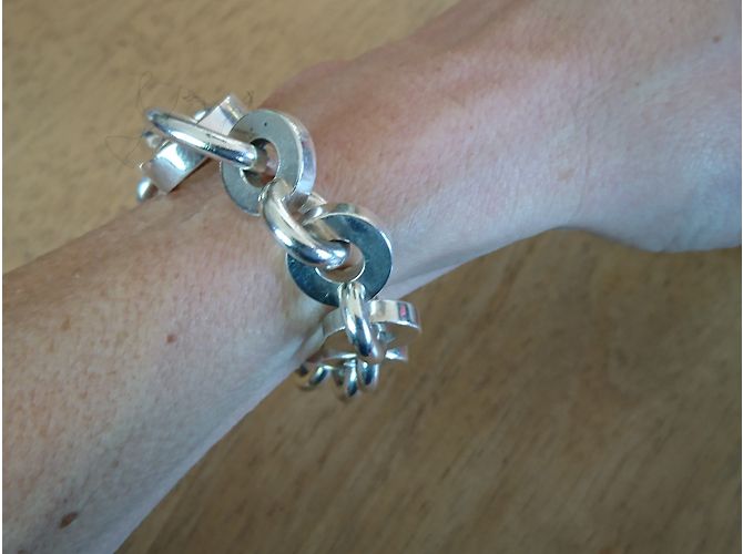 Hermès Bracelet Voltige Argenté - vue 5