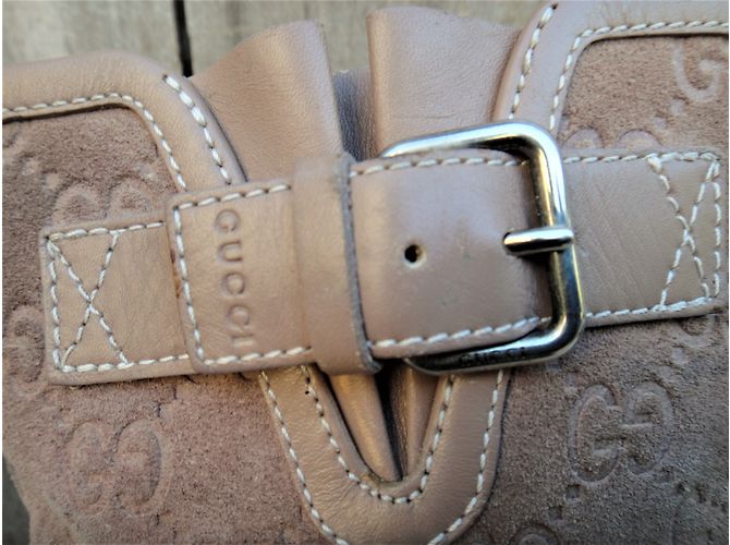 Botines Gucci Beige de Gamuza - Ansicht 4