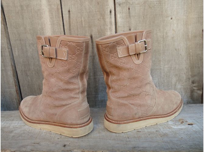 Botines Gucci Beige de Gamuza - Ansicht 6