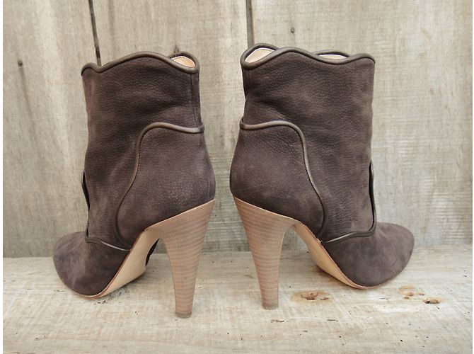 Botines Bally Marrones De Piel de Ciervo Castaño - vista 4