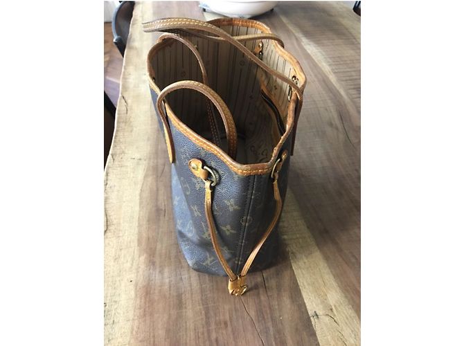 Neverfull Louis Vuitton Bolsos de mano Marrón claro Marrón oscuro - vista 6