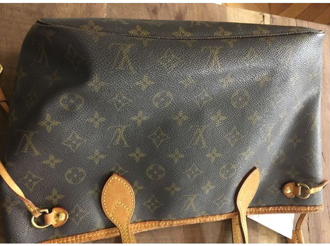Neverfull Louis Vuitton Bolsos de mano Marrón claro Marrón oscuro - vista 7