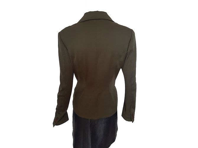 Plein Sud Wolljacke Grün Khaki - Ansicht 2