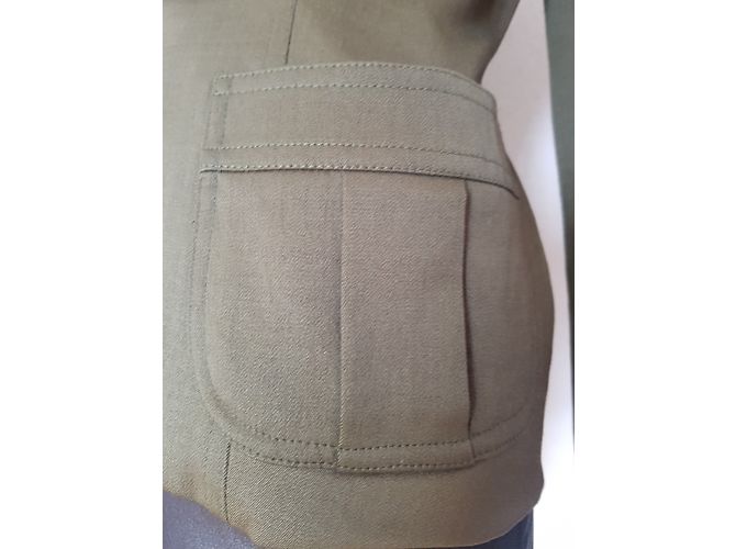 Plein Sud Wolljacke Grün Khaki - Ansicht 8