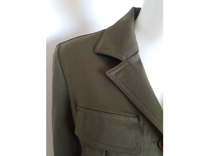 Plein Sud Wolljacke Grün Khaki - Ansicht 9