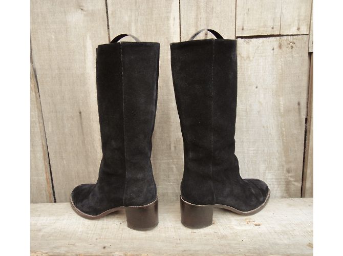 Botas Marni Camargaise Negras de Gamuza Negro - vista 6