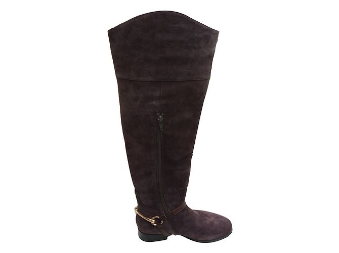 Autre Marque Botas Isabel Licardi de piel marrón Castaño - vista 2